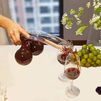 Decantador de Vidrio de Borosilicato de Alta Calidad con Forma de Órgano Genital, Regalo Único para Fiestas, Cumpleaños, Whisky y Vino