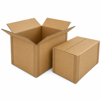 Boîte d'expédition en carton ondulé Kraft, boîte d'emballage personnalisée pour l'e-commerce, le déménagement, l'exportation, le stockage et la livraison