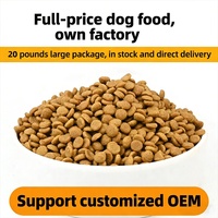 Aliments secs pour chiens en vrac, fabrication directe d'usine, OEM personnalisé, vente en gros, croquettes riches en protéines, sans céréales, marque privée, aliments naturels pour chiens
