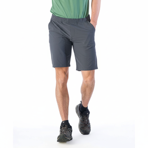 Shorts da uomo in stile High Street 100% cotone elasticizzato in vita Jogger Bermuda Shorts in tessuto Logos decorazione cucitura 5 pollici - Product Image 2