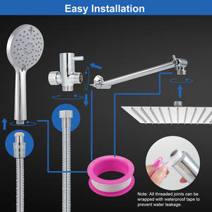 Combo de Ducha y Bañera 2 en 1, Cabezal de Ducha de Alta Presión con Extensión, Modelo 96622982-a988-42eb-8bbe-1de4d92b188b - Product Image 5