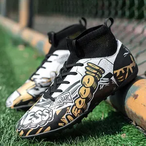 Scarpe da calcio di alta qualità all'ingrosso calcio italiano Tennis produttore scarpe da calcio bottiglia di vetro stivali verde spettro