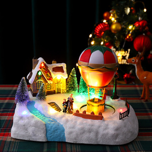 <b>Christmas</b> Gifts LED <b>Music</b> House Santa Claus <b>Christmas</b> Decoration Resin Ornament LED <b>Christmas</b> <b>Music</b> <b>Box</b> - Product Image 2
