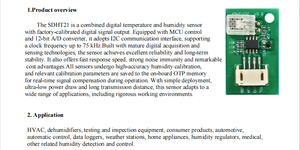 Module de capteur de température et d'humidité numérique I2C SDHT21 haute précision pour station météo intelligente pour la maison - Product Image 5