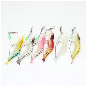 Светящаяся в темноте приманка для ловли Змееголов, Мягкая приманка для ловли рыбы, бионическая симуляция, Мягкая приманка для креветок, Мягкая приманка для креветок, бионическая рыба - Product Image 5