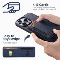 Coque de téléphone SUTENI pour iPhone 18 Pro Max avec chargement sans fil, aimant, bande élastique, porte-cartes, support, simili cuir, compatible 17 16 Plus 15 14 13