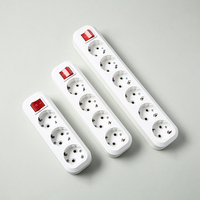 Multiprise électrique avec 2/3/4/5/6 prises CA, rallonge pour la maison et le bureau