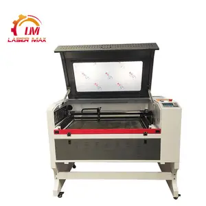 60w 80w 100w 130w laser cutter Acrylic mini cnc laser engraving machine 6090 with rotary for glass cup