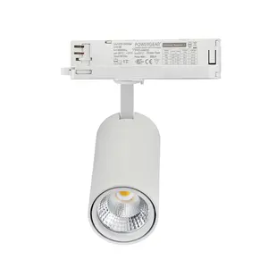 Aluminium casing 20w 30w led track light with 1phase and 3 phase single color rgbw dmx dimmable led track lighting
