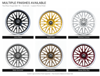 Nouvelles jantes forgées deux pièces de 18 à 26 pouces, noir brillant, multi-rayons, rebord poli, 5x112 5x120 20mm, adaptées pour le tuning de voitures de sport