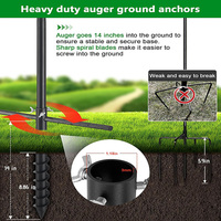 JH-Mech OEM Poteau d'alimentation pour oiseaux en acier au carbone noir, durable, antirouille, facile à installer, avec vis de fixation au sol