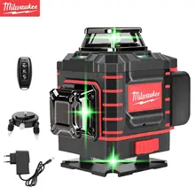 Milwaukee เครื่องวัดระดับเลเซอร์แนวตั้งแบบกากบาท360ลำแสงสีเขียวเครื่องมือวัดระดับเลเซอร์สีเขียวแบตเตอรี่แนวนอนและแนวตั้งแบบชาร์จไฟได้ - Product Image 6