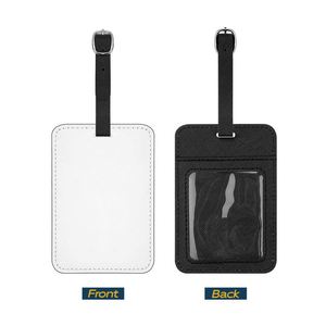 Custom Personalized Blank PU Luggage <b>Tag</b> <b>ID</b> Name <b>Tag</b> Waterproof Sublimation Blanks Letter Pattern Fashionable - Product Image 2