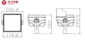 Projecteur <span class=keywords><strong>laser</strong></span> RGB haute luminosité 52W, étanche IP65, contrôlé par DMX, pour l'éclairage paysager, les arbres et les arbustes, projection de couleurs - Product Image 4