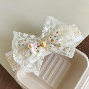 Baby Sweet Hair Bands Dots Girls Head Flower Cute Princess Lace Accesorios para el cabello infantil Venta al por mayor Girl Accesorios para el cabello - Product Image 5