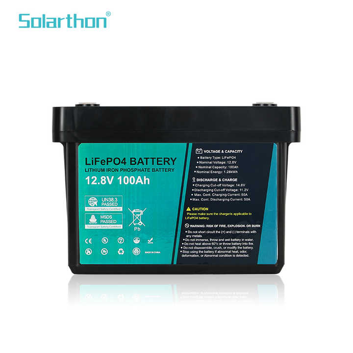 Solarthon Deep Cycle Solar Gel battery 12.8V 100Ah Rechargeable Lead