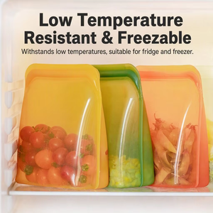 Bolsas de Silicona Premium para Almacenamiento de Alimentos, Bolsas Ecológicas para Congelador, Bolsas para Snacks, Recipientes para Almuerzo y Preparación de Comidas - Product Image 1