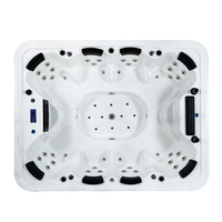 5 personnes acrylique autonettoyant Spa piscine Design moderne autoportant extérieur Whirlpool Massage bain à remous Installation facile