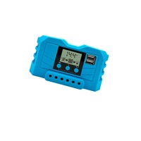 11.1V22.2V PWM LCD contrôleur de charge de batterie solaire 12V24V10A20A 30A contrôleur de lampadaire solaire noir