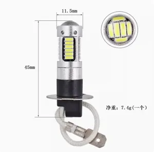 Haute puissance voiture LED antibrouillard H3 H1 4014 30SMD Anti-brouillard lampe Installation facile voiture lumière accessoire