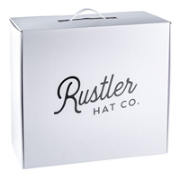 Boîte à chapeau Fedora en carton blanc personnalisée, boîte d'expédition de luxe pour chapeau Fedora, emballage avec poignée en plastique
