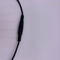 1m schwarze Verriegelung Gleichstrom buchse 5,5x2,1mm Buchse zu Stecker Kabel 20AWG PVC-Jacke