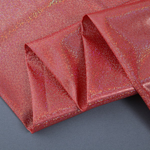 Tissu en <span class=keywords><strong>Spandex</strong></span> Vert Pailleté Effet Feuille Métallique, Tissé Gaufré Uni, Élastique 4 Voies, Brillant Holographique pour Textile de Maison - Product Image 5