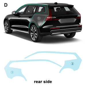 Per Volvo V60 iscrizione R progettare ogni parte di TPU PPF pellicola auto pre-tagliata anti-graffio autoregolante pellicola trasparente - Product Image 4