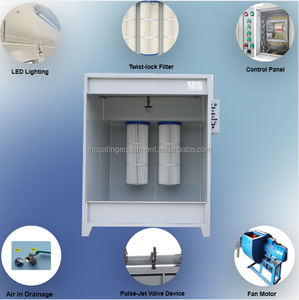 دليل ماكينة طلاء بالمسحوق نظام مع مسحوق طلاء حجيرة رش + محمول بشاشة لمسية بندقية - Product Image 6