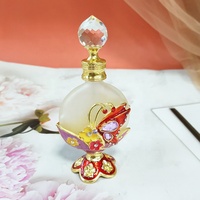 Botol Paten Arab Dubai 15Ml Botol Parfum Logam Kupu-kupu Minyak Esensial Isi Ulang Botol Attar Mewah Pabrik #15301