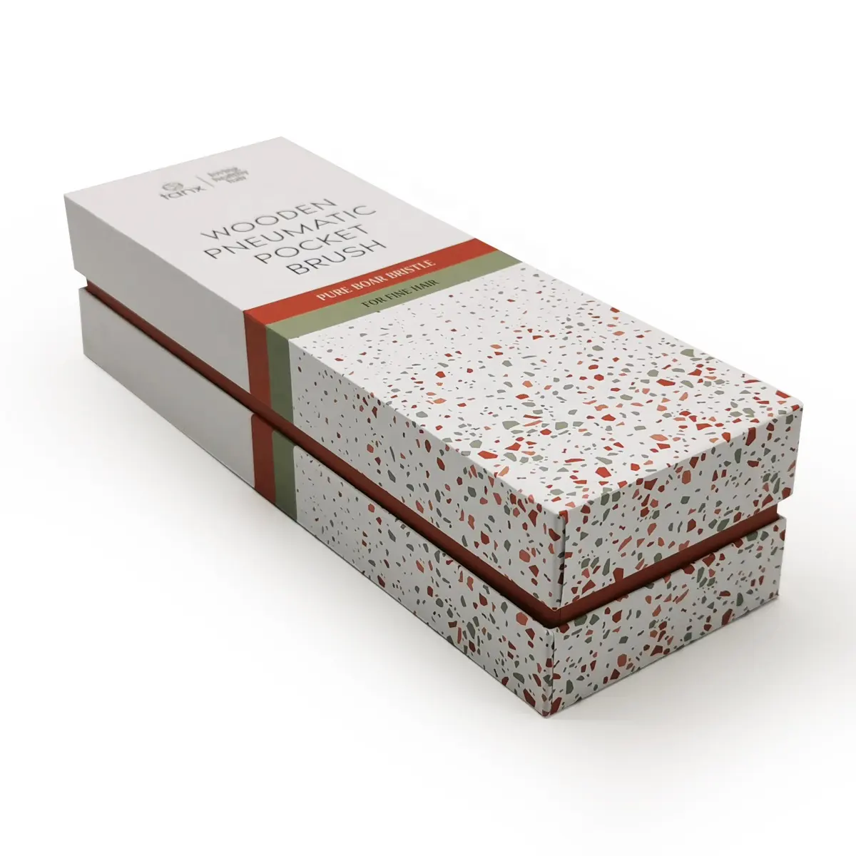 Logo personalizzato bianco vuoto coperchio e Base scatole regalo di carta confezione 2 pezzi rigida scatola per rasoio