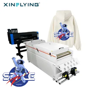 XinFlying 평생 보증 Procolor Dtf 프린터 A1 24 인치 4 프린트 헤드가 포함 된 컷없는 디지털 히트 프린터 I3200 공장 도매