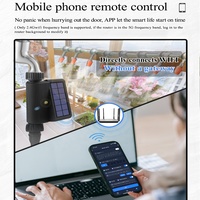 Controlador de Riego Automático Inteligente SLS con WiFi, Energía Solar, Plástico, 3/4 Pulgadas, IP66 Impermeable, Control por Aplicación Android, para Interiores y Exteriores