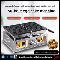 Machine à gaufres Lolly avec épaisseur réglable et revêtement antiadhésif, machine à gaufres aux œufs pour foires, festivals, parcs d'attractions