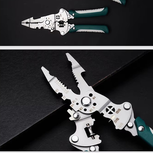 Pelacables Multifuncional Plegable, Herramienta de Corte y Pelado Ahorradora de Esfuerzo, Alicates Especiales para Electricistas, N en 1, Práctico - Product Image 2