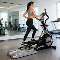 Nouvel appareil de fitness elliptique manuel à entraînement arrière électrique pour la maison, système de freinage électromagnétique, acier, utilisation commerciale, équipement de salle de sport