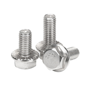 Pernos de Brida de Acero Inoxidable Ruihe 304 M6x20, Hexagonales Externos, Totalmente Roscados, Clase 8.8, Grado A, GB5789, para Uso en Construcción - Product Image 1
