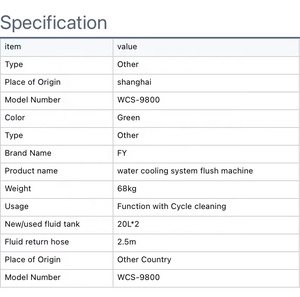 Máy làm sạch hệ thống làm mát nước ô tô WCS-9800, máy làm sạch và thay thế chất lỏng hệ thống làm mát két nước, giá xuất xưởng - Product Image 5