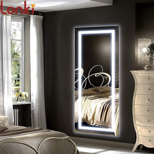 Espejo <span class=keywords><strong>de</strong></span> Maquillaje LED Digital para Barbería, Espejo Decorativo <span class=keywords><strong>de</strong></span> Cuerpo Entero, Espejo <span class=keywords><strong>de</strong></span> <span class=keywords><strong>Baño</strong></span> Inteligente Personalizado <span class=keywords><strong>con</strong></span> <span class=keywords><strong>Luz</strong></span> Iluminada - Product Image 1