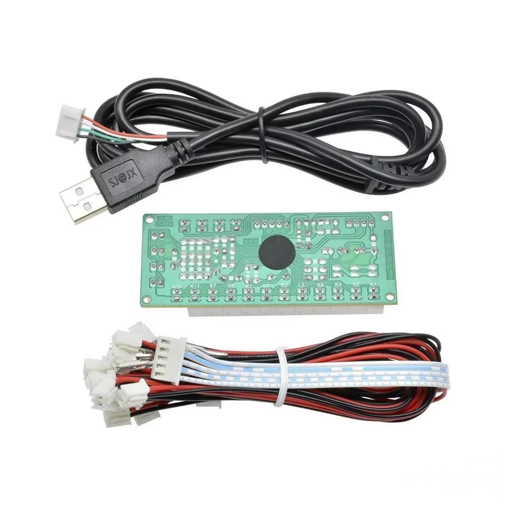 USB Arcade Joystick Circuit Board Zero Delay Arcade USB Encoder PC to Joystick Board Kit for <strong>Digital</strong> Analog Modes <strong>Game</strong> Equipment