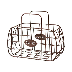 Wire Basket Rectangle 1-3L Industrial Style Food Container For Coffee Capsule Storage Kitchen Living Room Use - Product Image 5