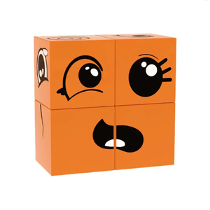 New Arrival Emotional <strong>Expression</strong> Board Game Magnetic Cube Puzzle Parent-child Interactive Game at <strong>Home</strong> - Product Image 1