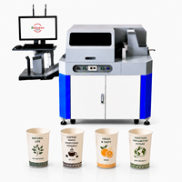 Machine d'impression de gobelets pour boissons chaudes, imprimante à encre comestible, équipement d'impression jet d'encre automatique pour l'industrie de la fabrication d'emballages personnalisés