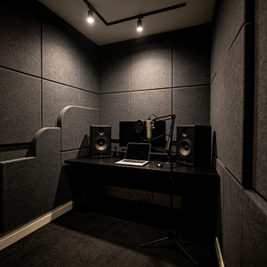Eco-friendly Odorless Acoustic Panels 9mm Thick 4kg/m Density NRC 0.9 Fireproof Modern Design for Office Meeting Rooms - Product Image 1