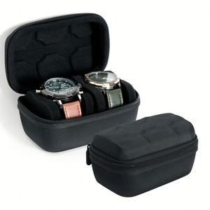 Étui de présentation de montre personnalisé de luxe en EVA rigide, étanche, avec fermeture éclair, pour voyage, boîte à montre portable personnalisée - Product Image 1