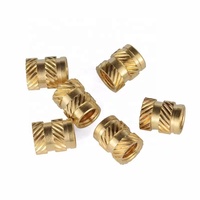 OEM Manufacturer Brass Heat Set Insert Female Metric Knurled Nuts Assortment Kit with Threaded Inserts for Pipe Clamps
