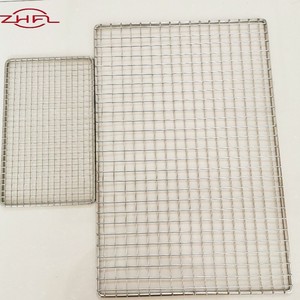 ถาดย่างสเตนเลสสตีล 304 เกรดอาหาร ตะแกรงบาร์บีคิวแบบลวด ไม่ติดกระทะ สำหรับย่างไก่กลางแจ้ง - Product Image 4