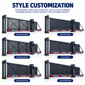 Porte coulissante automatique en aluminium sur mesure, sans rail, pour l'entrée sécurisée des stades et des sites sportifs - Product Image 3