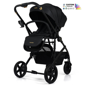 <span class=keywords><strong>Poussette</strong></span> bébé 4 en 1 pliable en tissu avec siège auto et landau, cadre en alliage d'aluminium, personnalisable pour nourrisson, vente en gros - Product Image 3