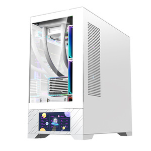 Boîtier PC Gaming en Verre Refroidi par Liquide Millennium MATX Édition Double Moniteur Vue sur Mer pour Cybercafé, Ports USB 3.0 - En Stock, Vente en Gros - Product Image 1